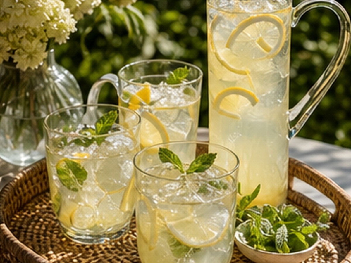pitcher and glass tray for 7 serving tray ideas for mocktails and cocktails