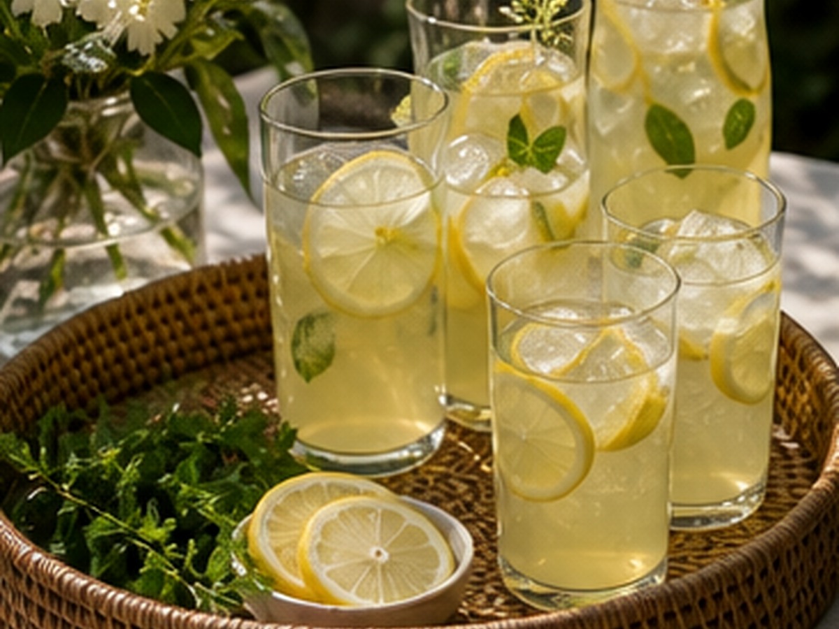 rimmed garnish tray for 7 serving trays that make a drink table look finished