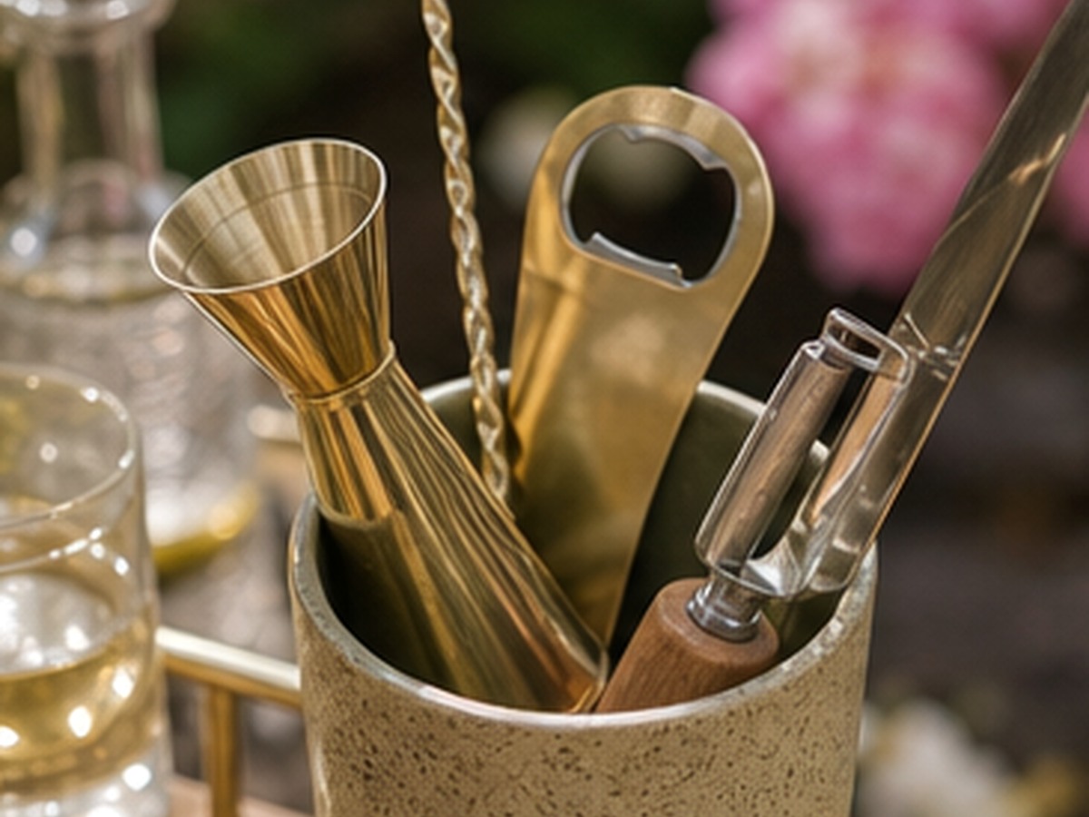 a tool cup for 8 bar cart essentials you actually use