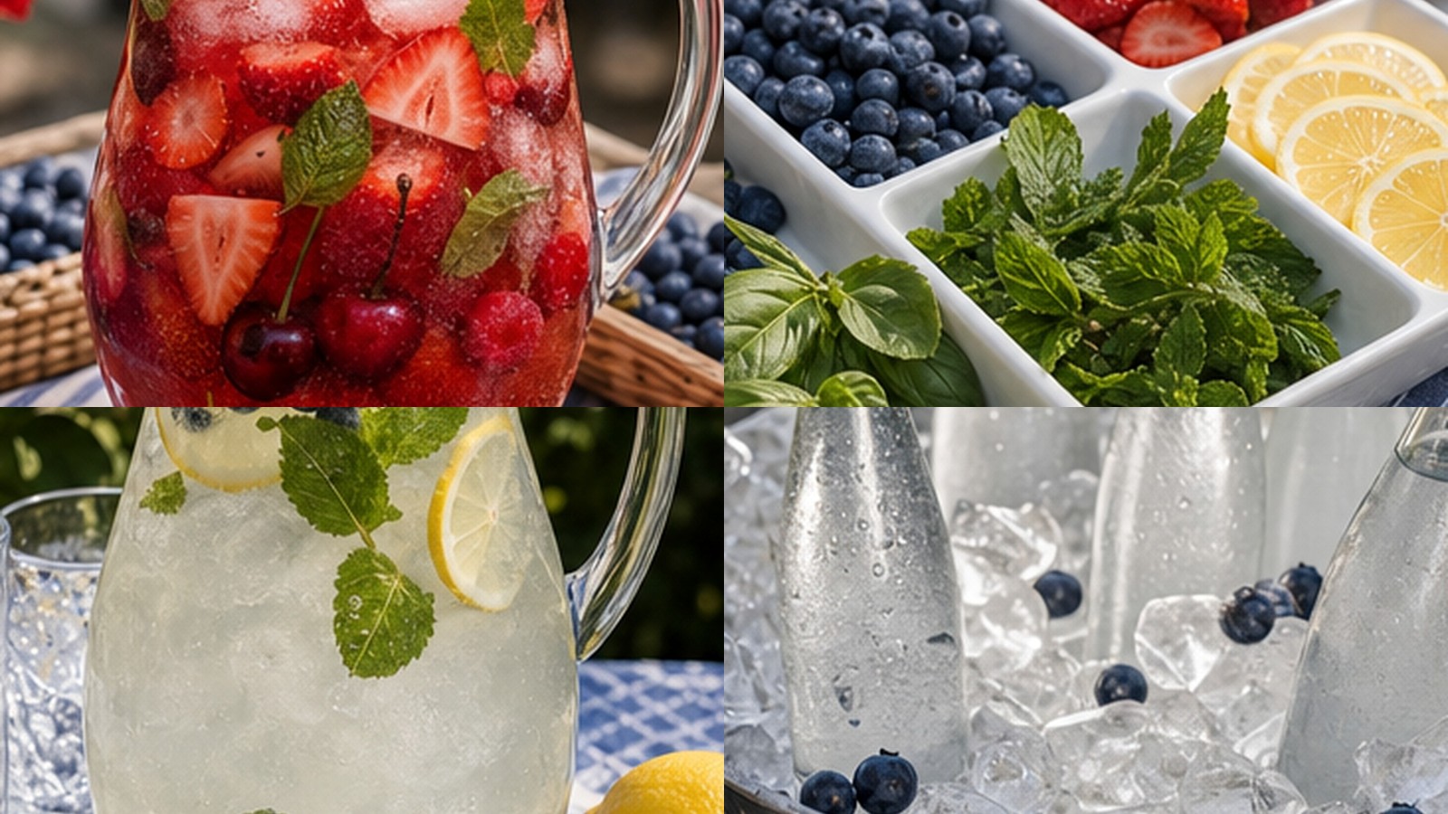8 Fourth of July Mocktail Bar Setup Ideas