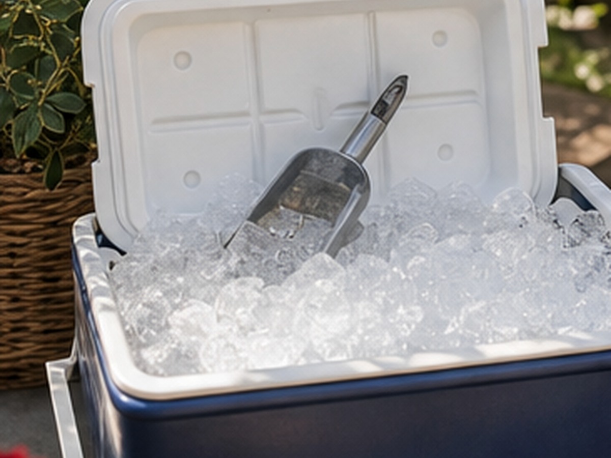ice refill cooler for 8 fourth of july mocktail bar setup ideas