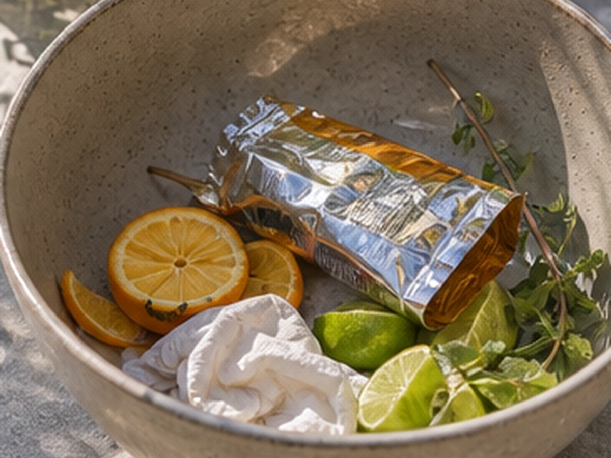 trash bowl for wrappers for 8 pool party drink table ideas