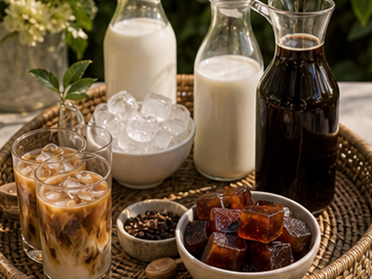 cold brew tray for 9 brunch drink station ideas