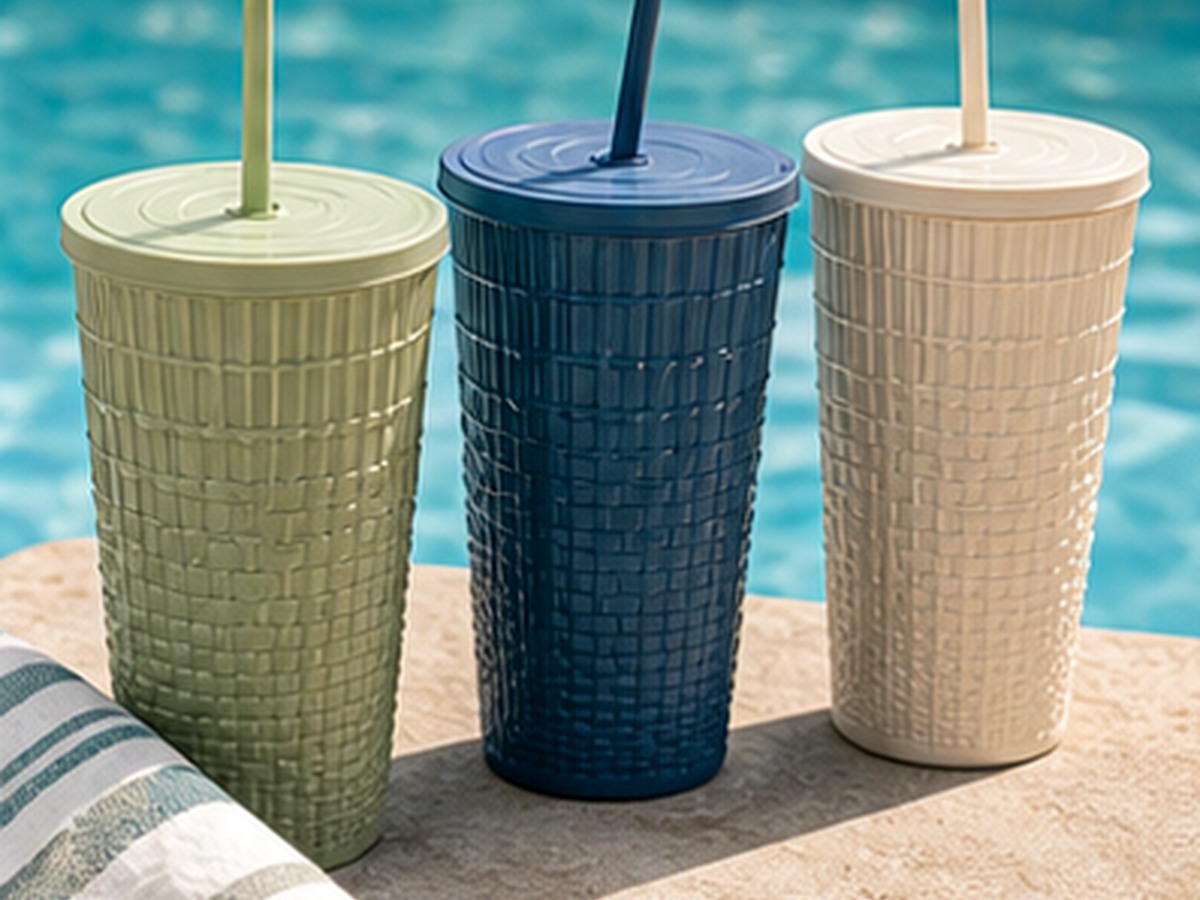 lidded pool cups for 9 outdoor drinkware ideas that look good but will not break