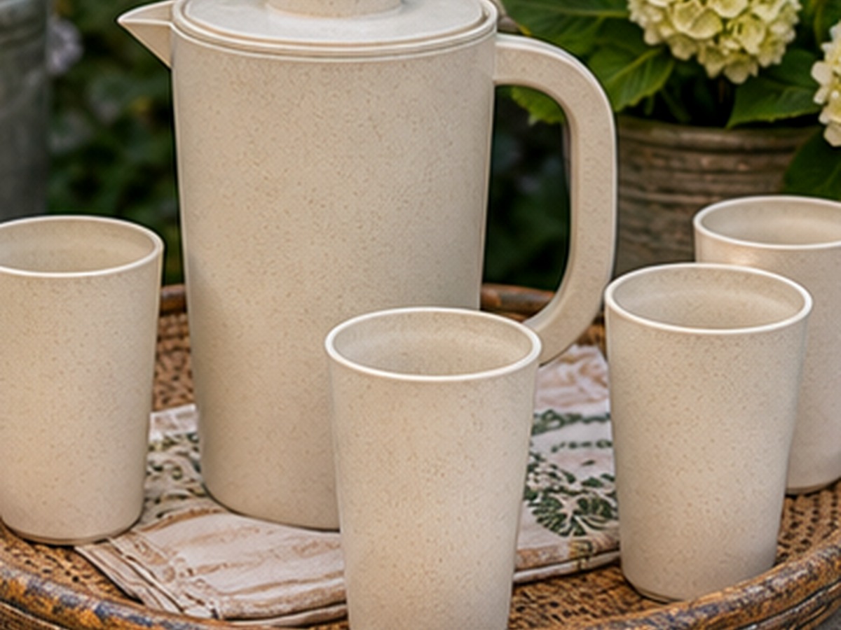 pitcher-matched cups for 9 outdoor drinkware ideas that look good but will not break
