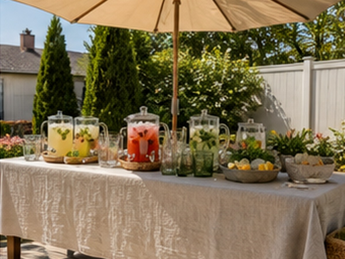 create shade for 10 backyard drink station ideas for summer parties