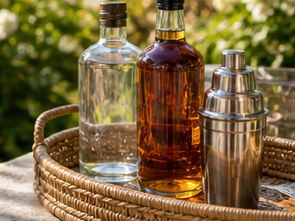 put spirits on the side for 10 backyard drink station ideas for summer parties