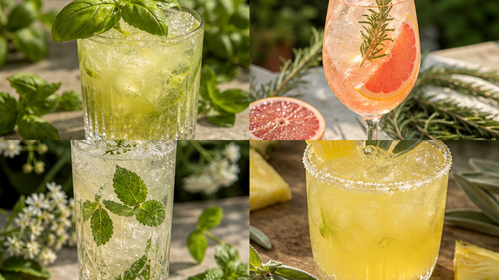 9 Garden Party Cocktails with Fresh Herbs