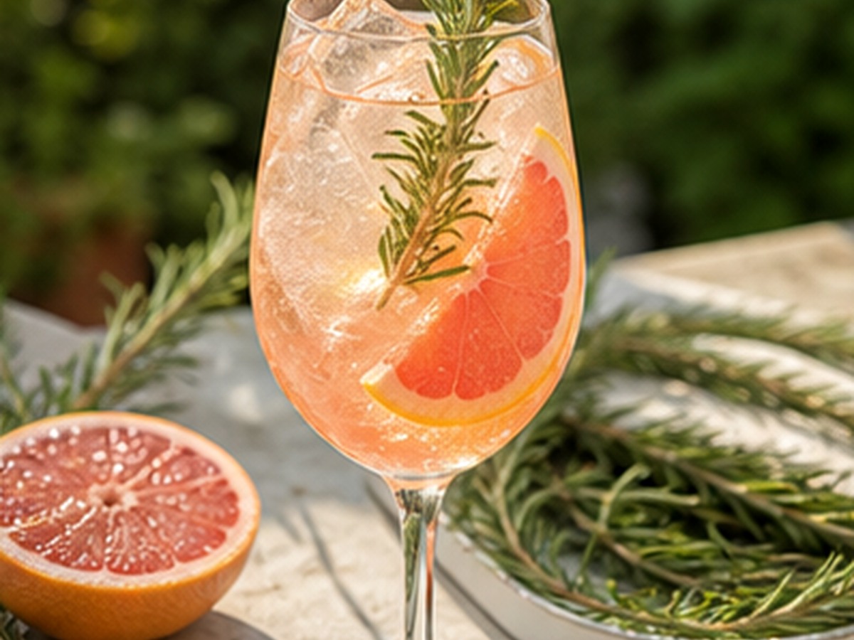 rosemary grapefruit spritz for 9 garden party cocktails with fresh herbs