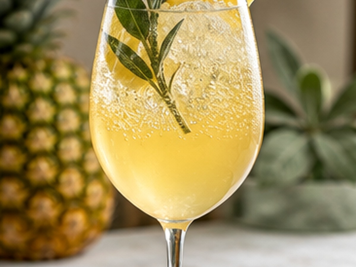pineapple sage spritz for 7 pineapple cocktails for summer parties
