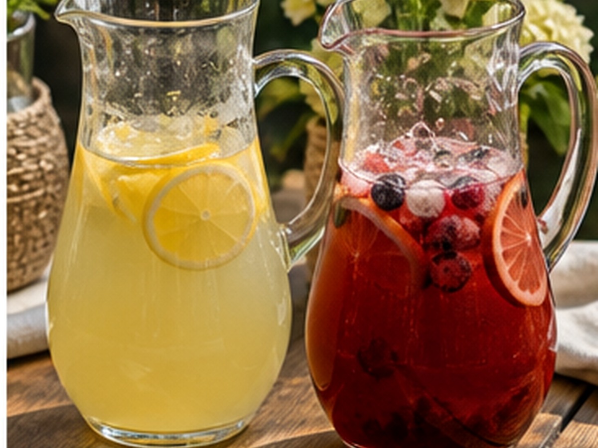 two pitcher bases for 8 things every self-serve mocktail bar needs