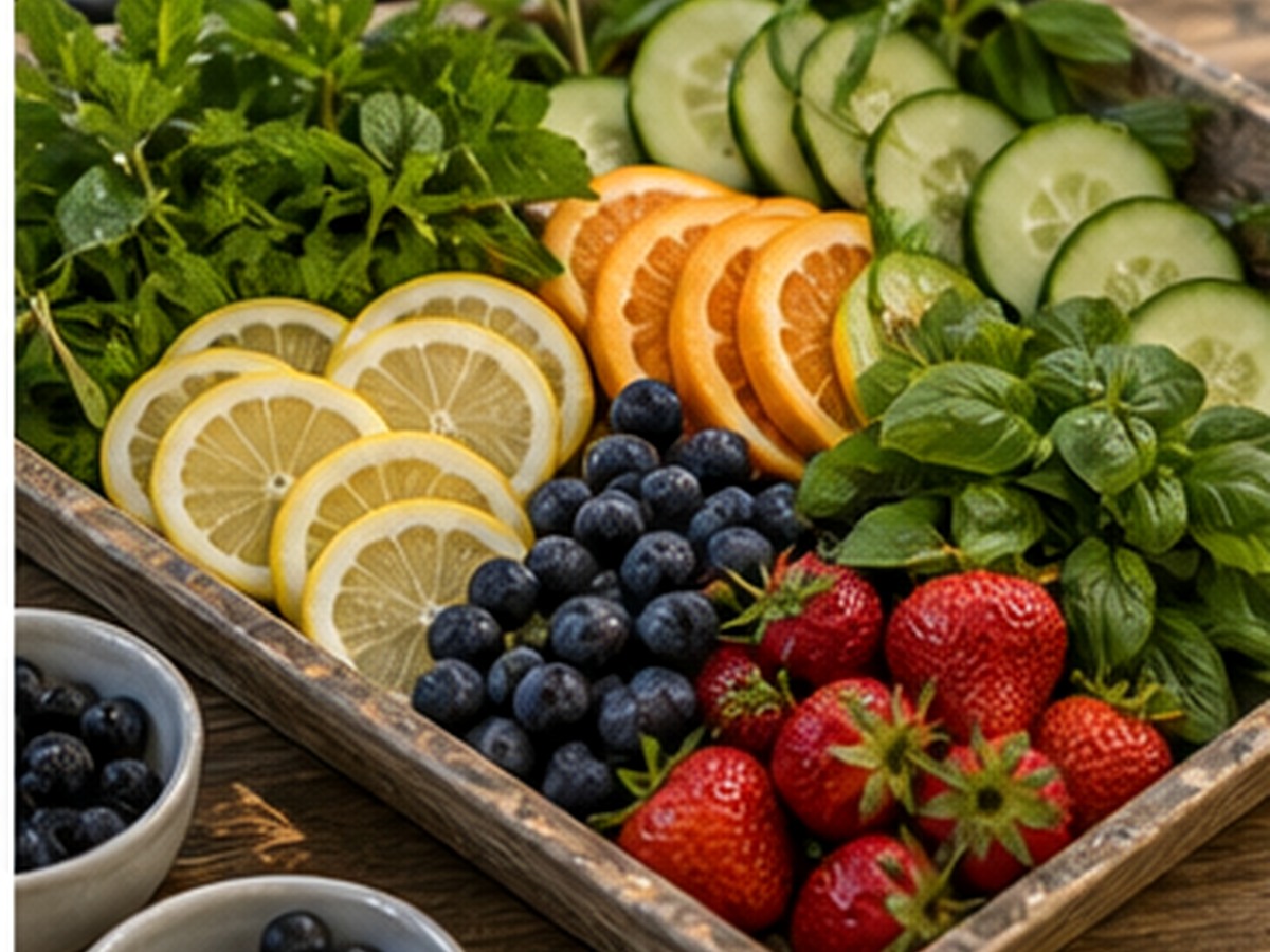 a garnish tray for 8 things every self-serve mocktail bar needs