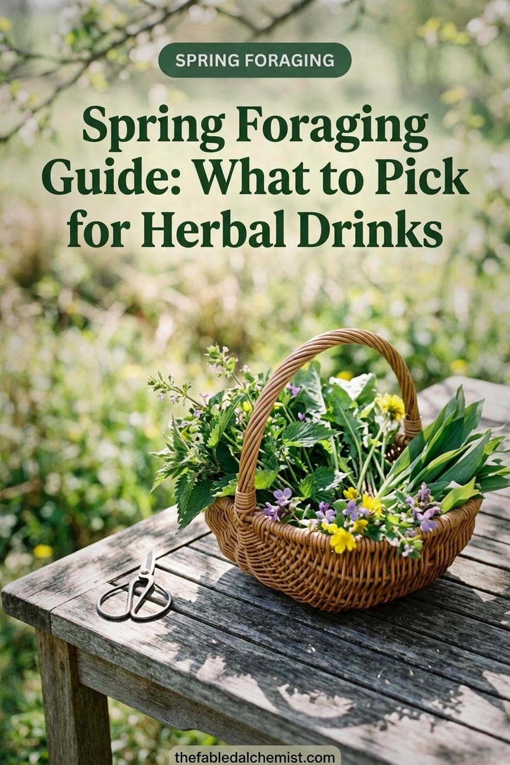 Spring Foraging Guide for Herbal Drinks | The Fabled Alchemist