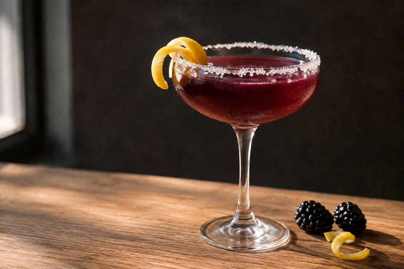 Blackberry Lemon Drop Martini