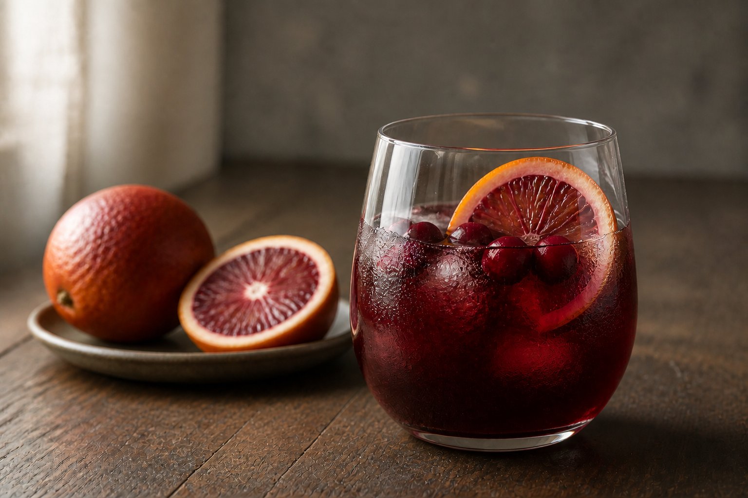 Blood Orange Cranberry Sangria