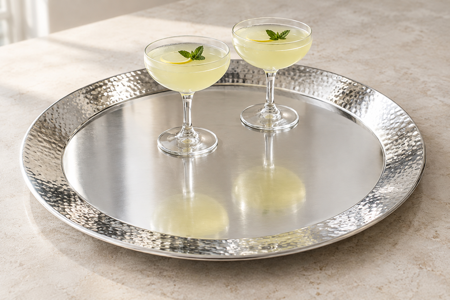 7 Silver Bar Trays for a Vintage Home Bar Setup