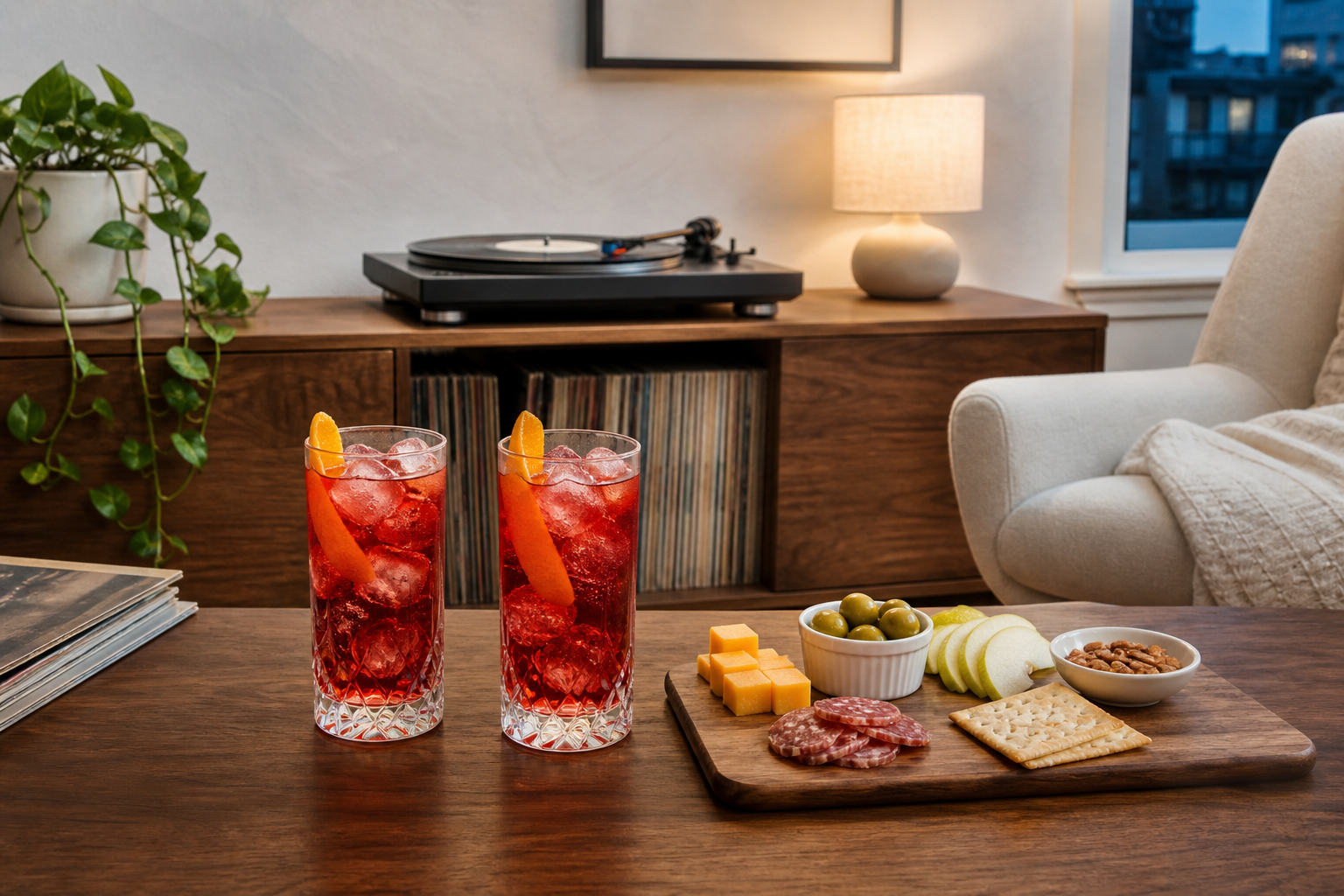Cocktail Night at Home: Drinks, Bites, and Playlist