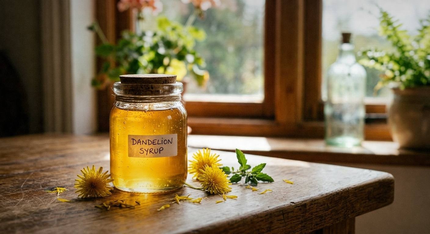 Dandelion Syrup Recipe (Dandelion Honey)