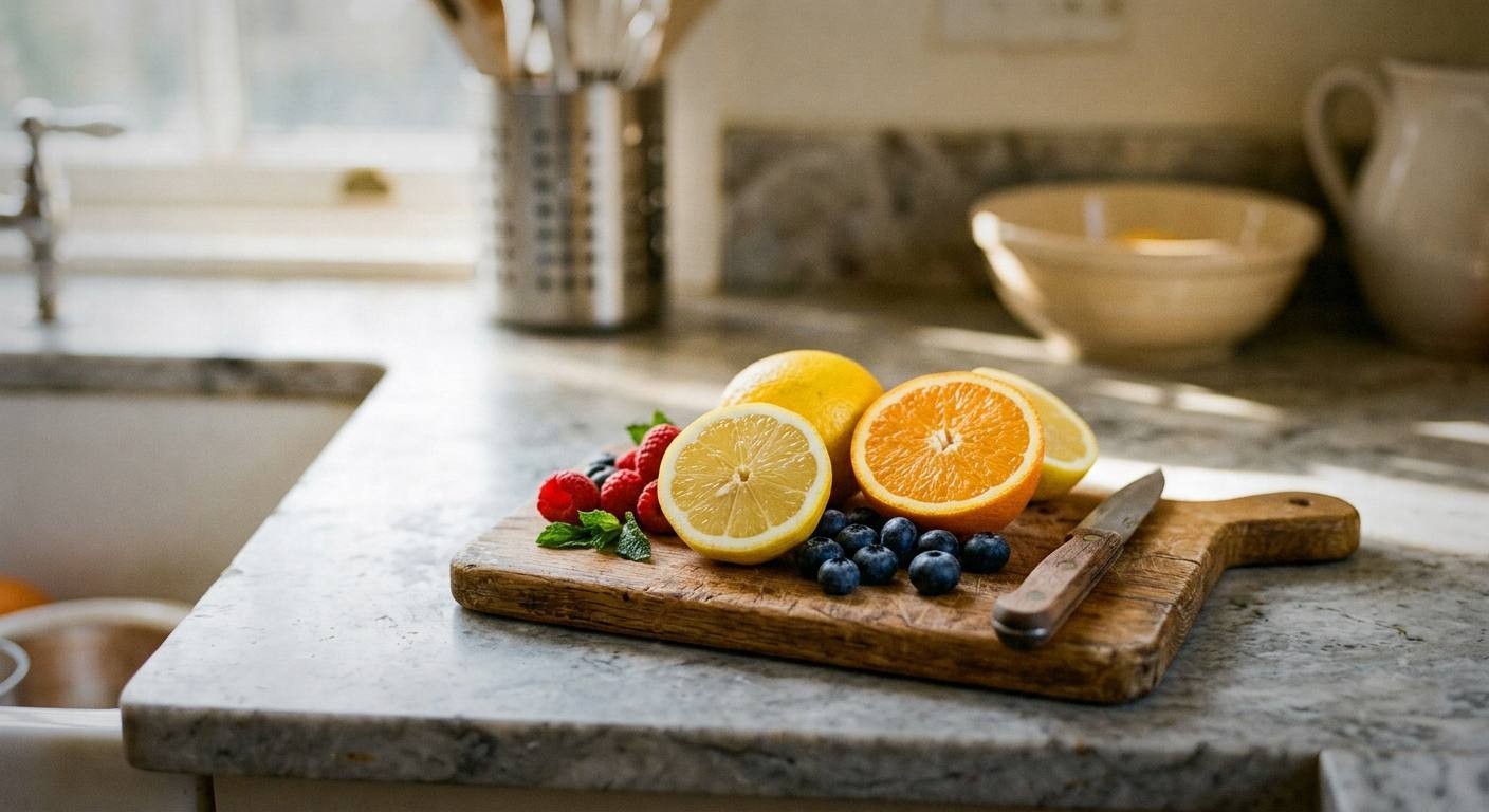 Three Easter mocktails for adults in different glassware on white linen tablecloth with fresh herbs, cucumber slices, and blood orange wheels, natural spring sunlight creating condensation on glasses