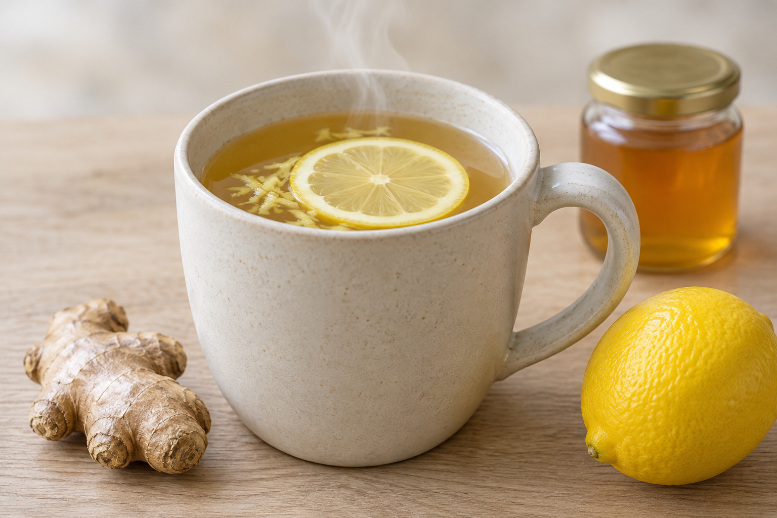 Ginger Lemon Honey Tea for Cold Nights
