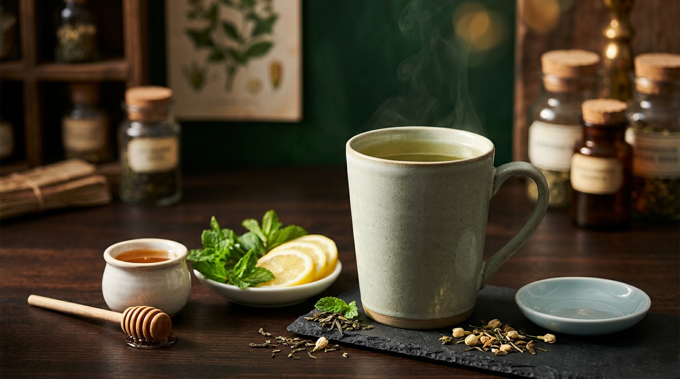 Green Tea Wellness Tonic for Detox and Skin Glow