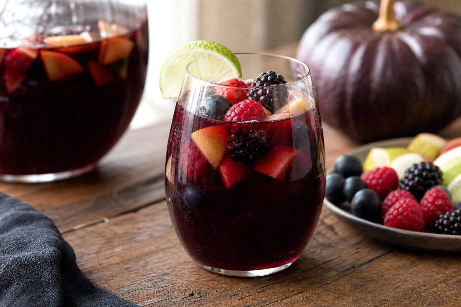 Halloween Sangria for a Crowd