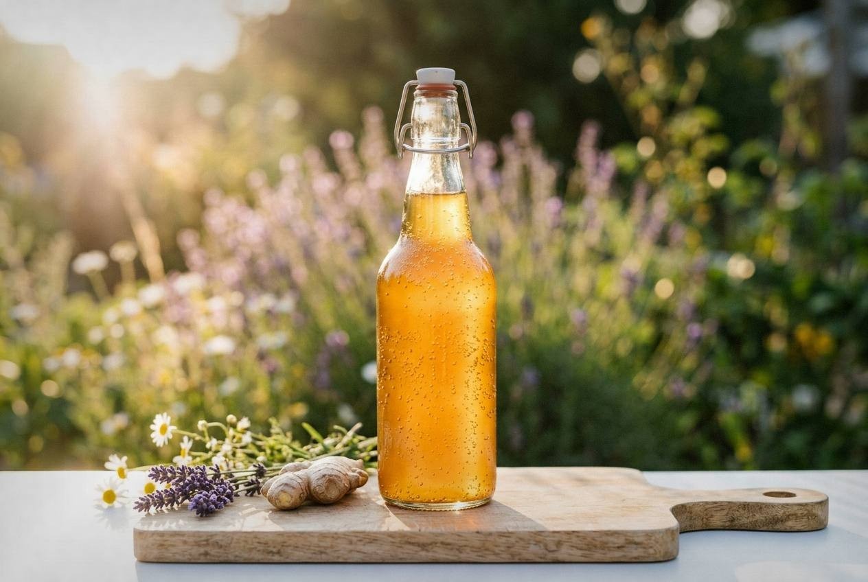 Homemade Ginger Beer Recipe (Naturally Fermented)