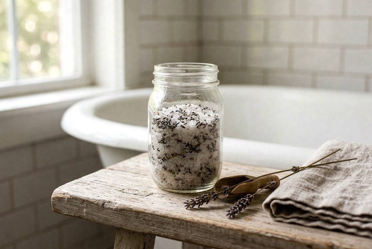 Lavender Bath Salts Recipe for a Calming Soak
