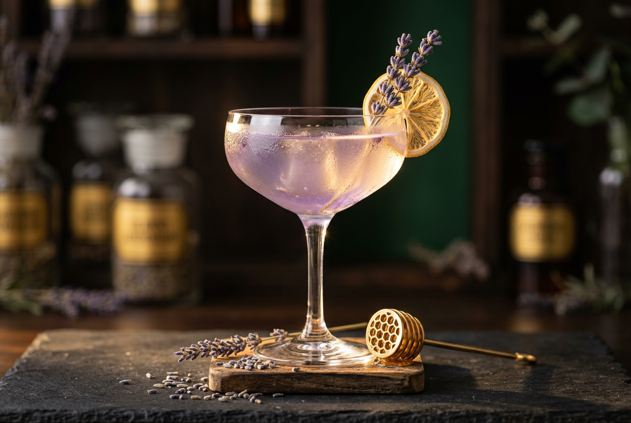 Lavender Honey Lemon Mocktail