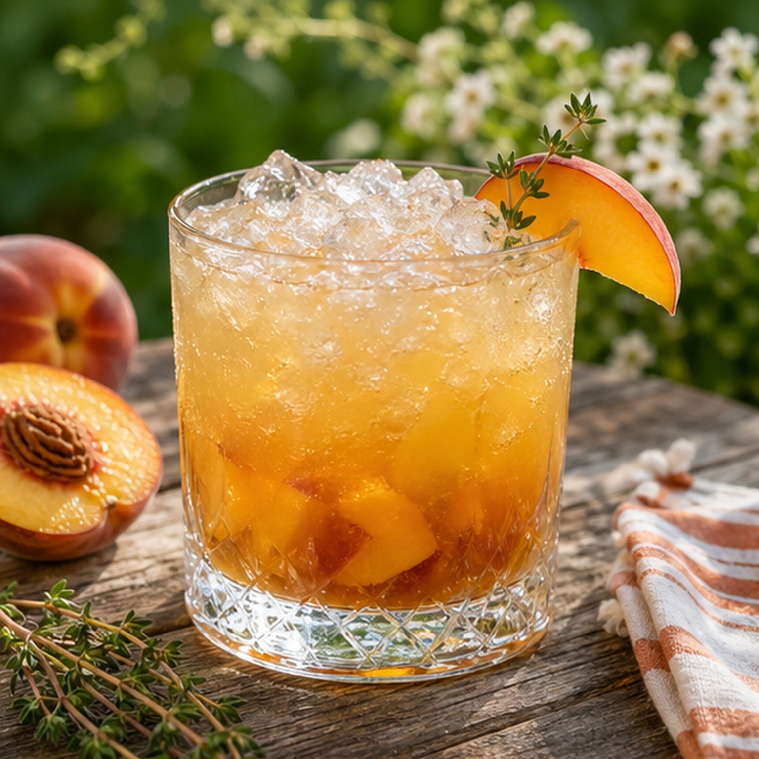 Peach Thyme Smash