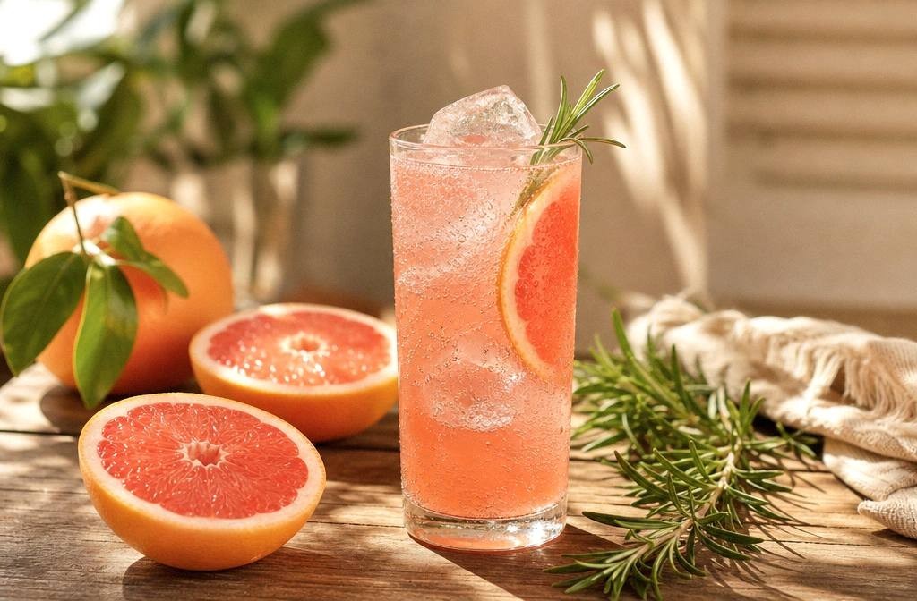 Rosemary Grapefruit Spritzer: A Bittersweet Sparkler