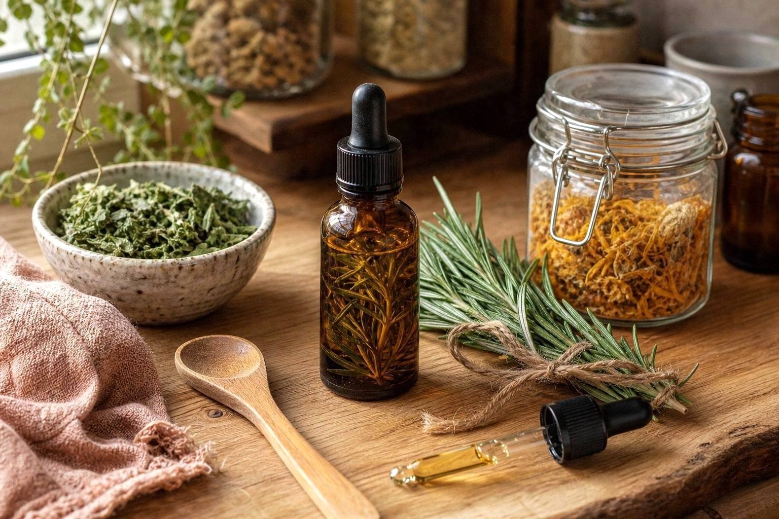 Rosemary Hair Growth Oil + 5 Other Herbal Hair Tonics