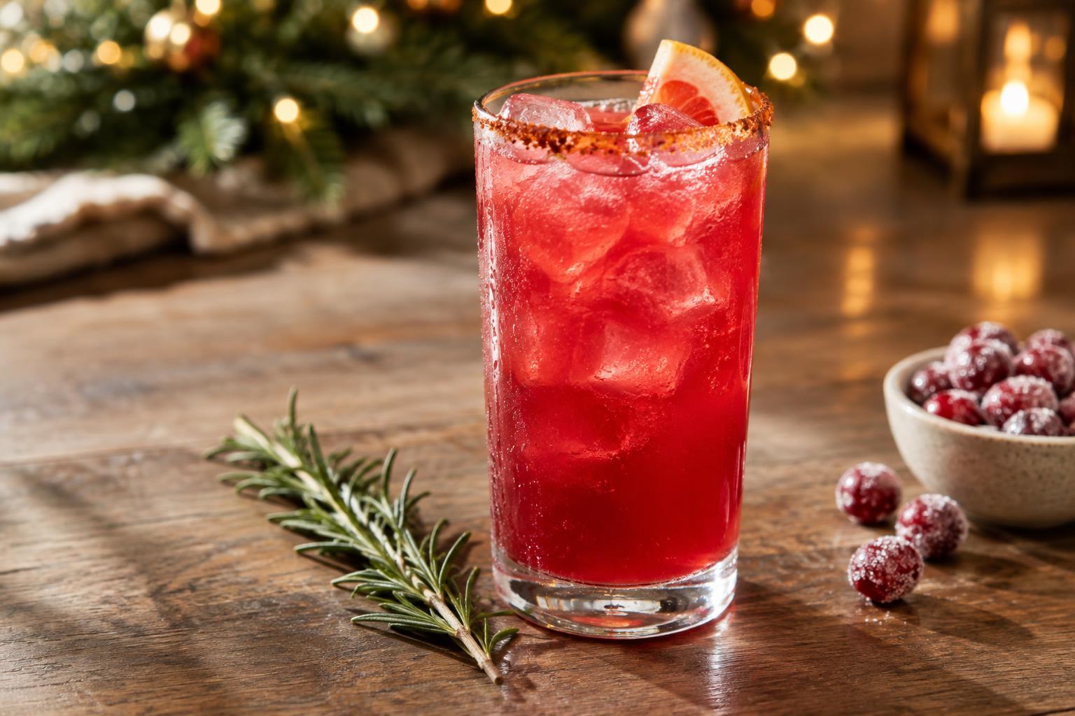 Spiced Cranberry Paloma