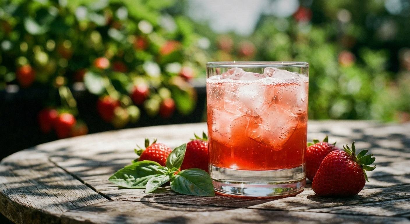 Strawberry Basil Shrub Recipe (Drinking Vinegar)