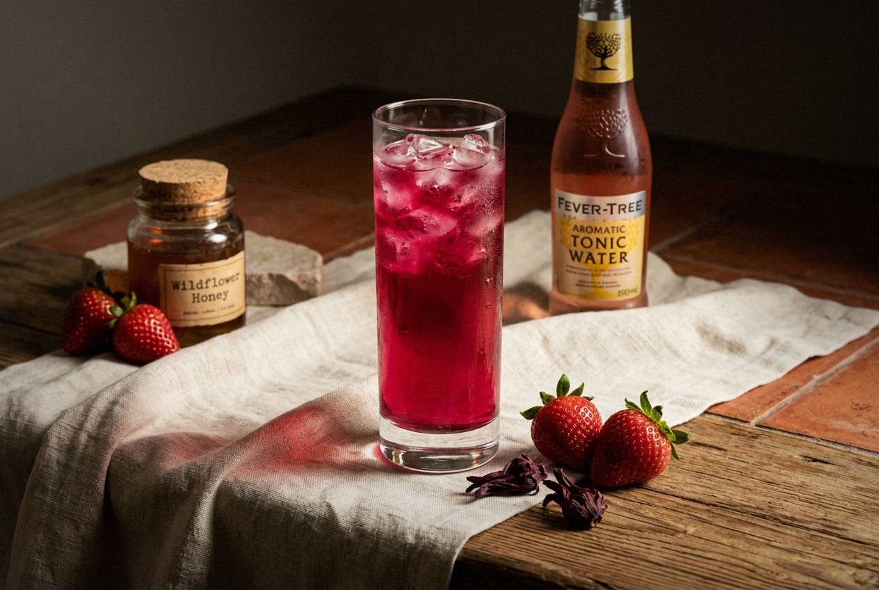 Strawberry Hibiscus Agua Fresca for Hydration and Glow