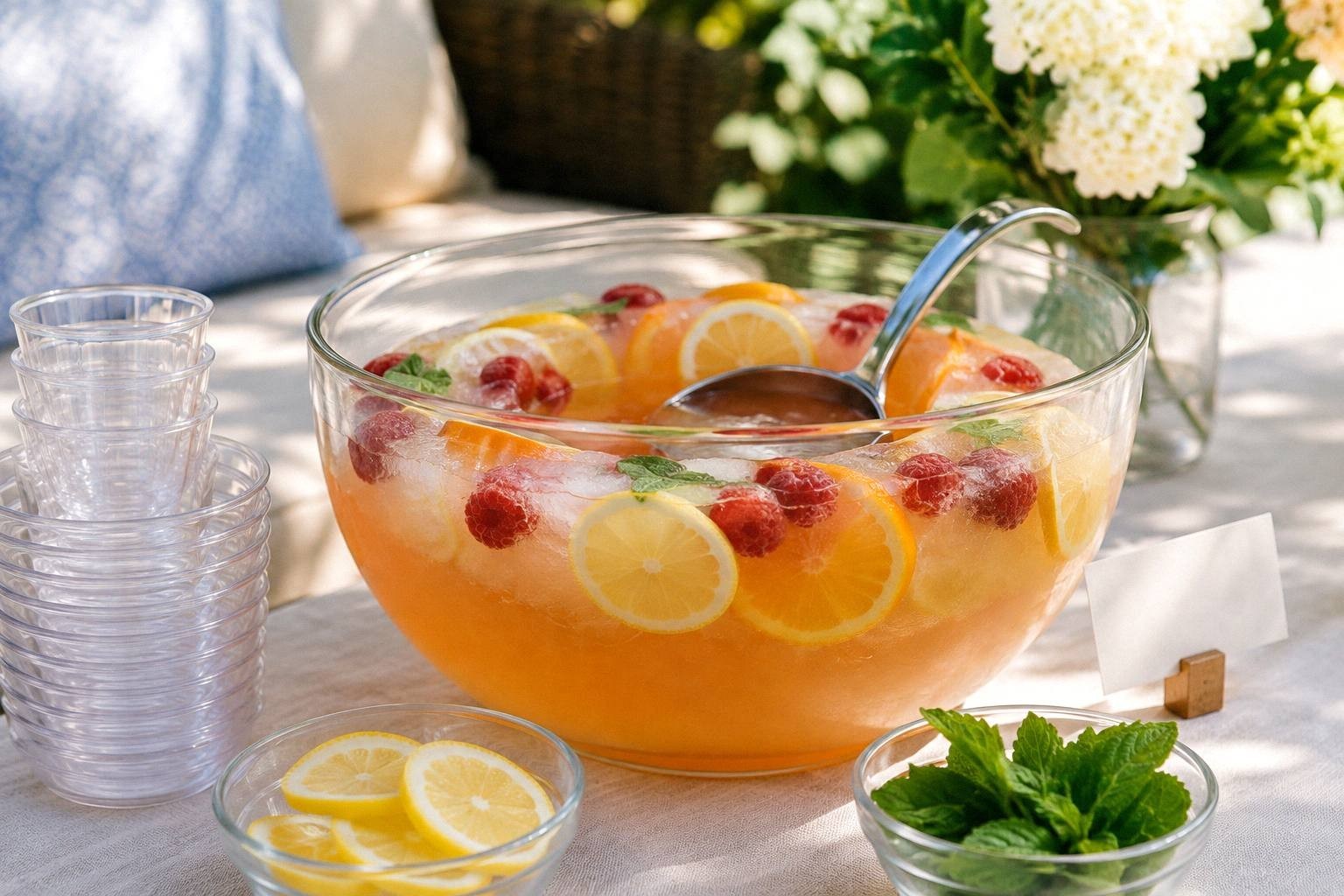 How to Set Up a Self-Serve Summer Punch Bowl