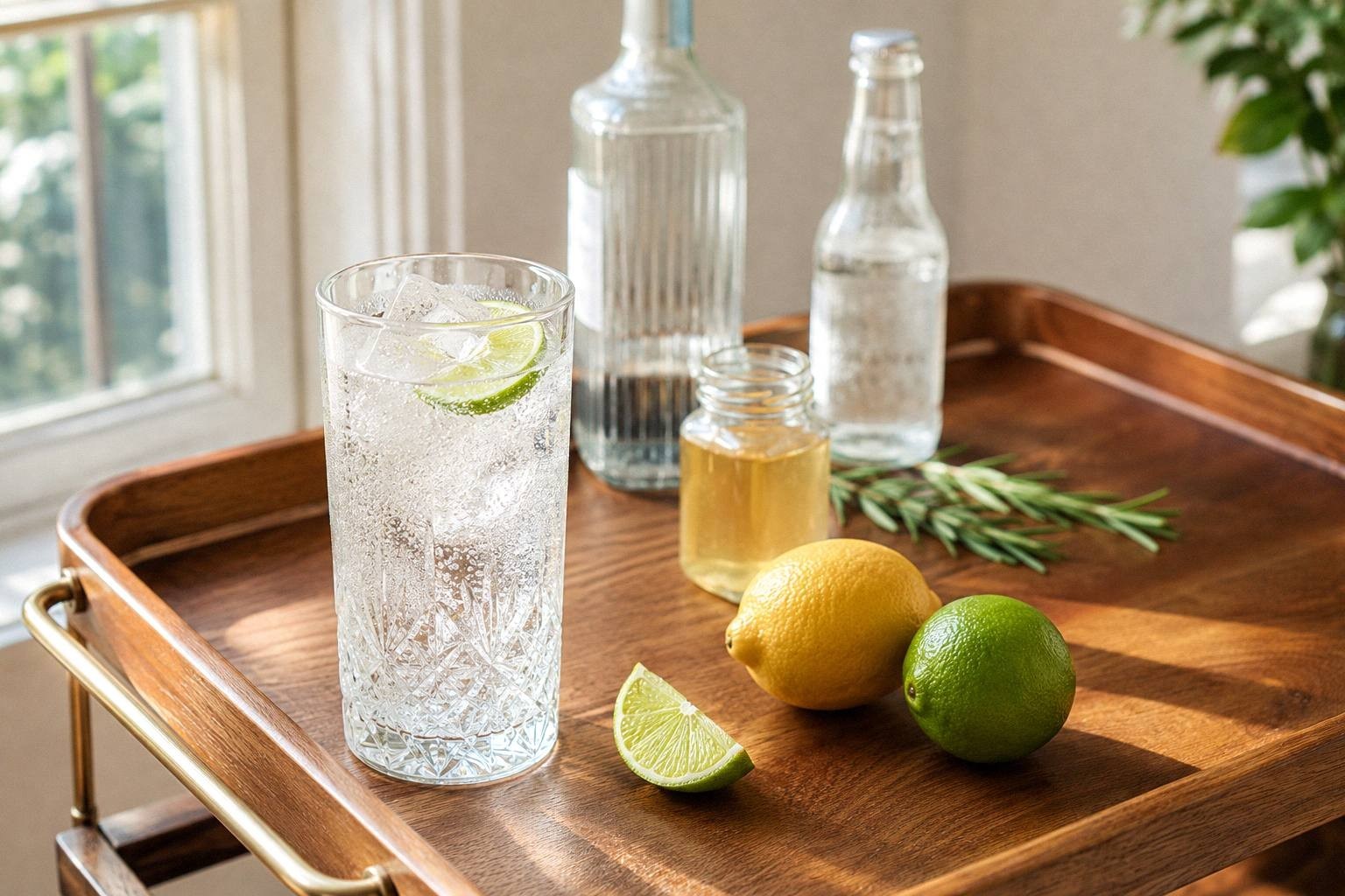 The Three Bottle Home Bar That Makes 8 Drinks