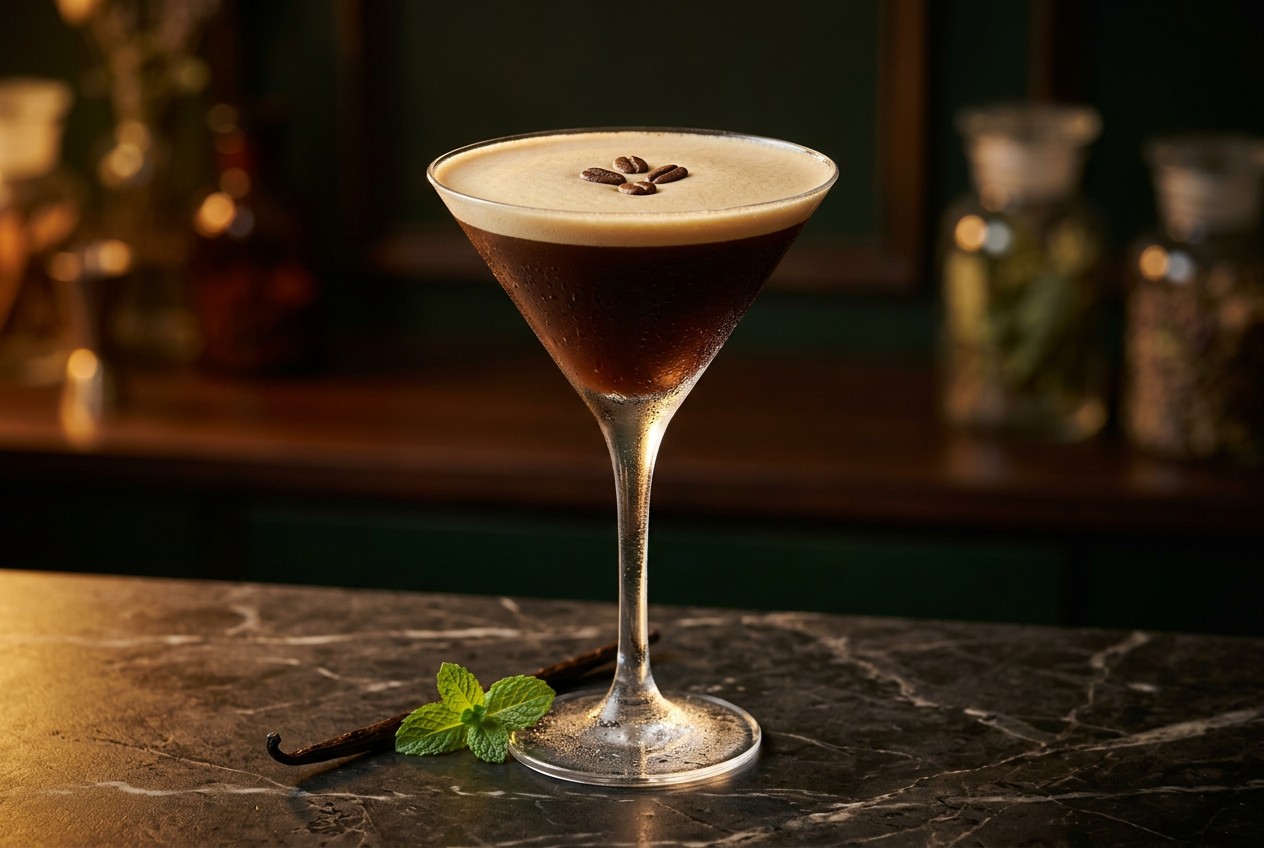 Virgin Espresso Martini: Elegant Alcohol-Free Mocktail