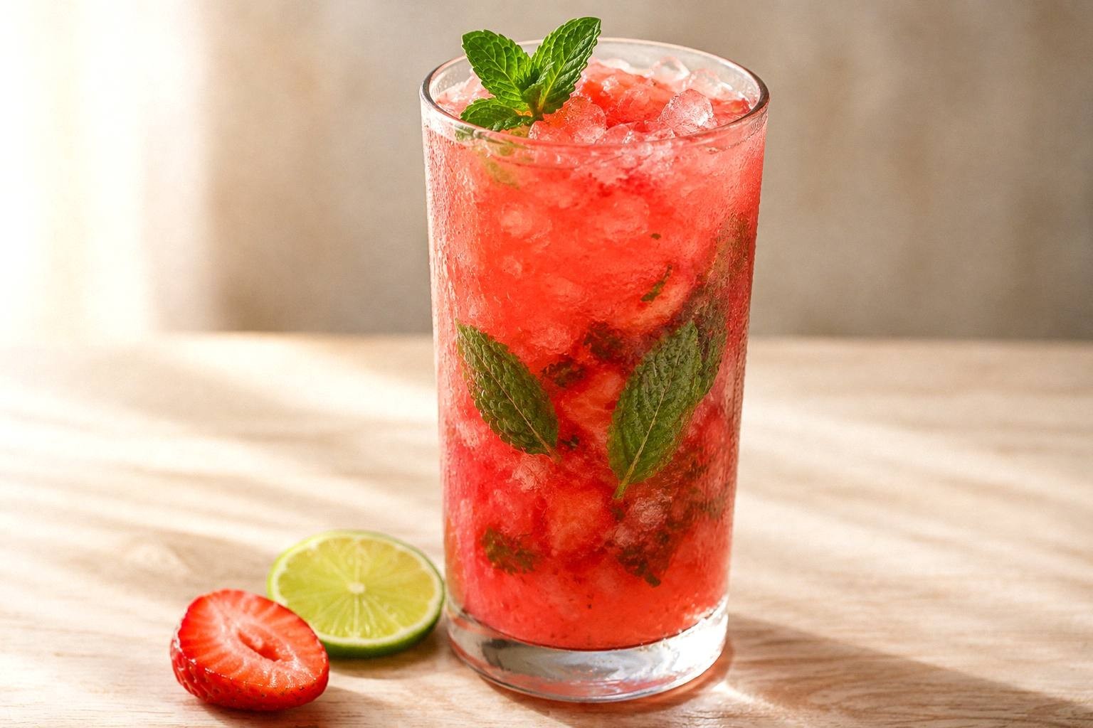 Virgin Strawberry Mojito: Non-Alcoholic Summer Mocktail