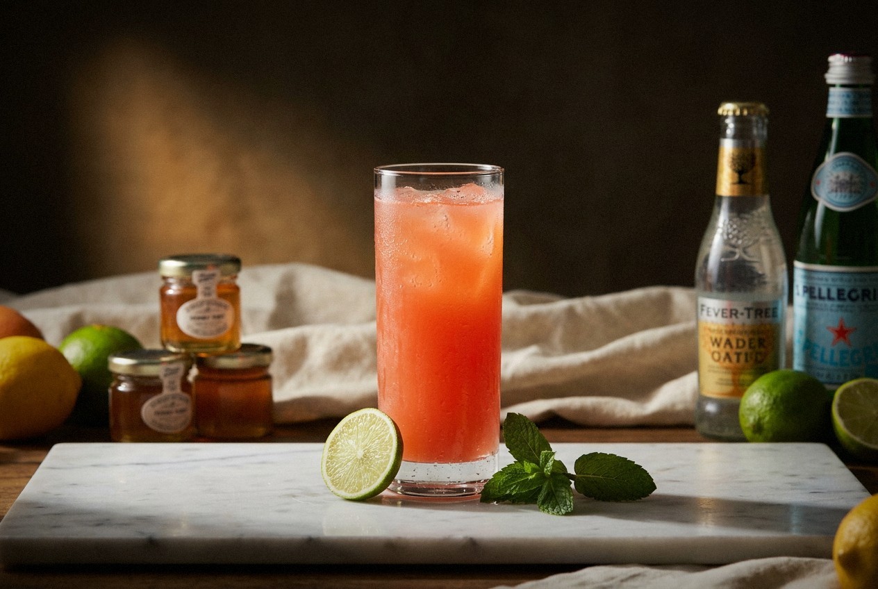 Watermelon Mint Cooler with Lime for Summer Hydration