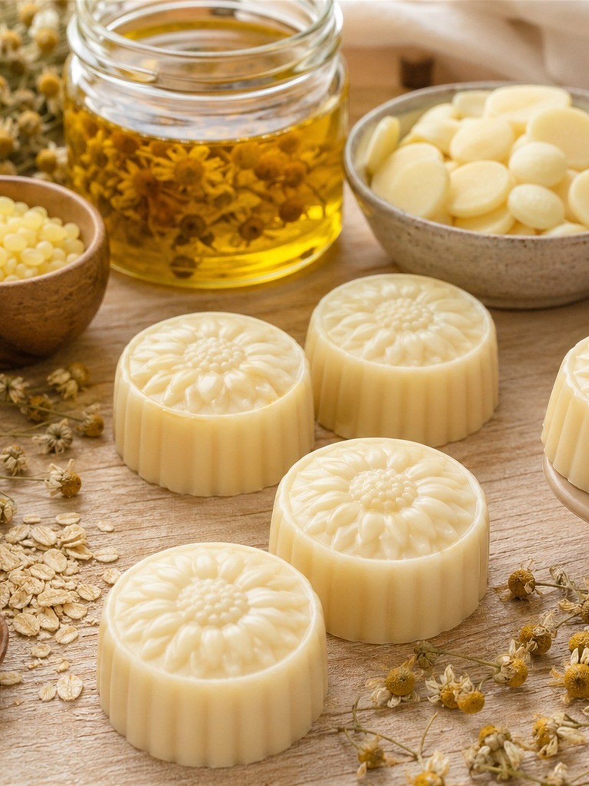 Chamomile Oat Lotion Bars for Dry Skin