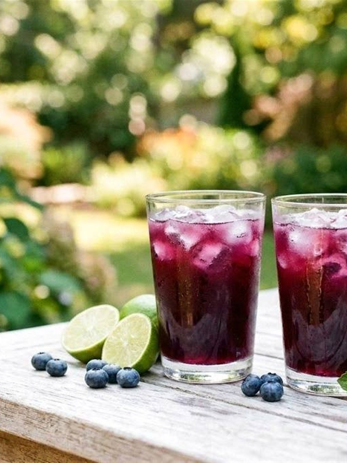 Easy Blueberry Limeade Mocktail Recipe
