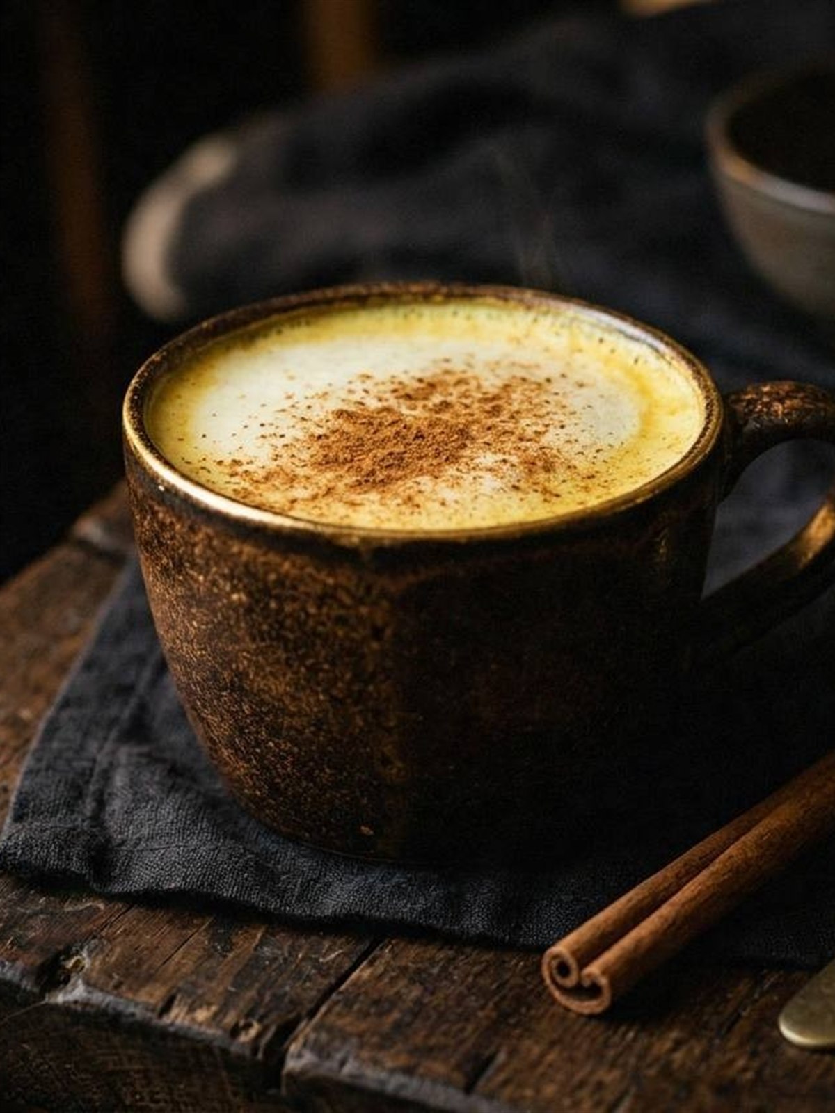Golden Milk with Turmeric and Honey for Wellness