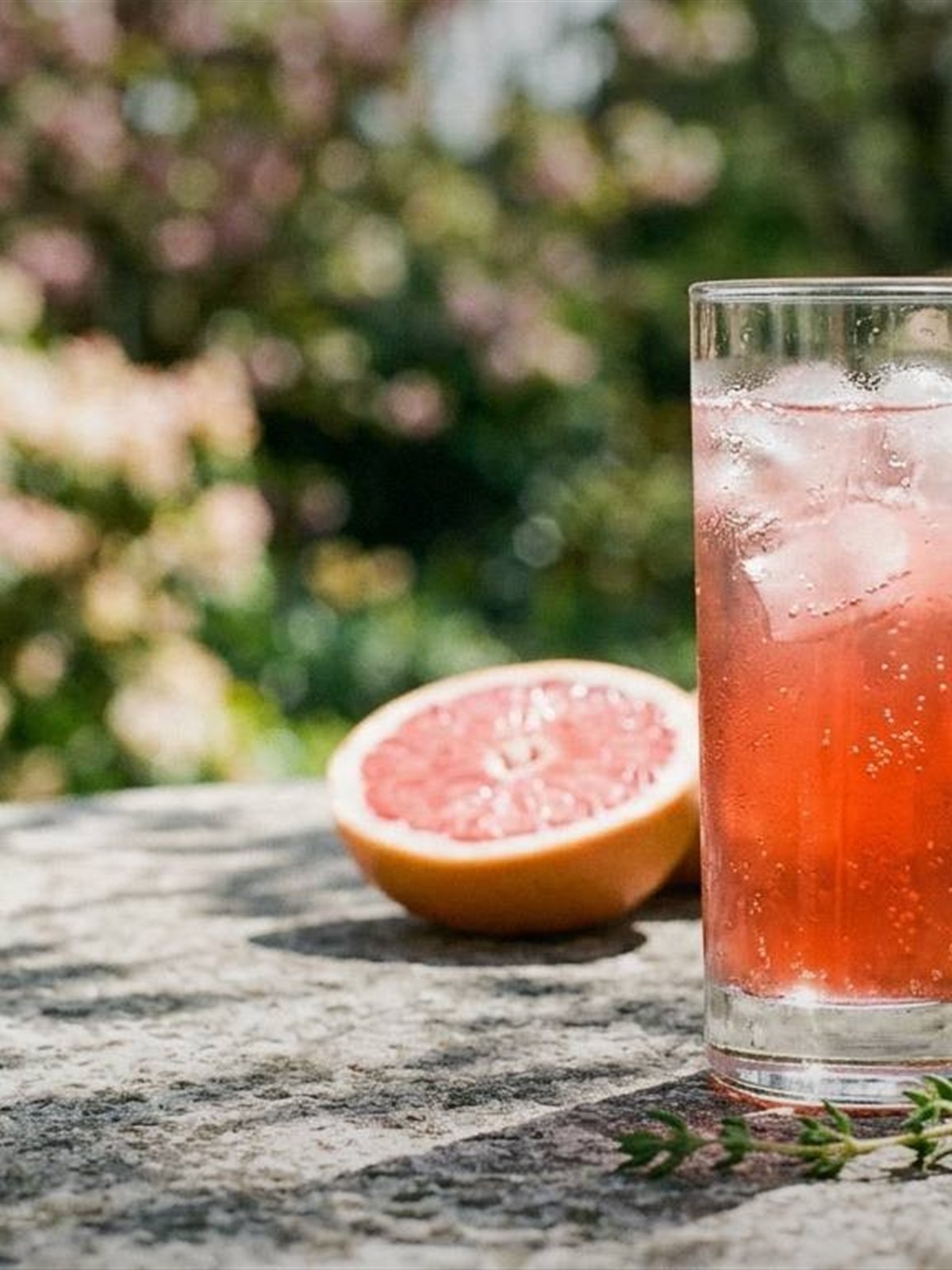 Grapefruit Thyme Fizz with Honey for Bright Spring Days