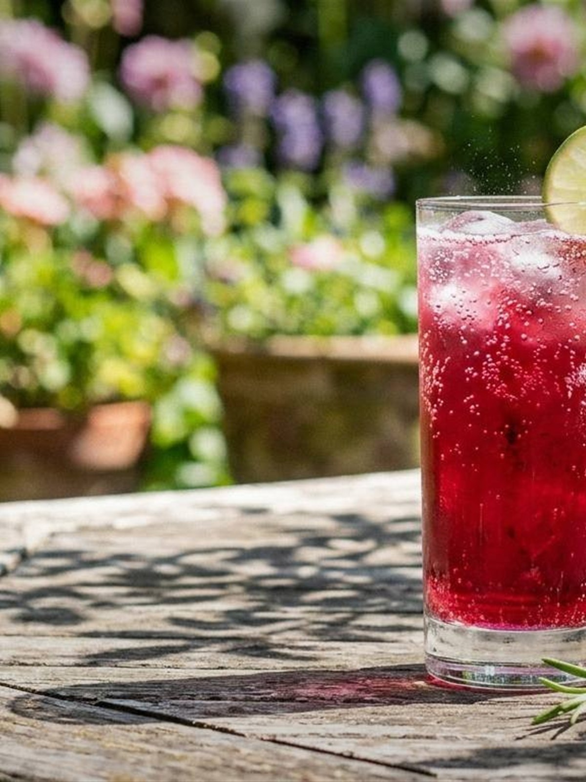 Hibiscus & Rosemary Sparkler: A Seasonal Botanical Mocktail!
