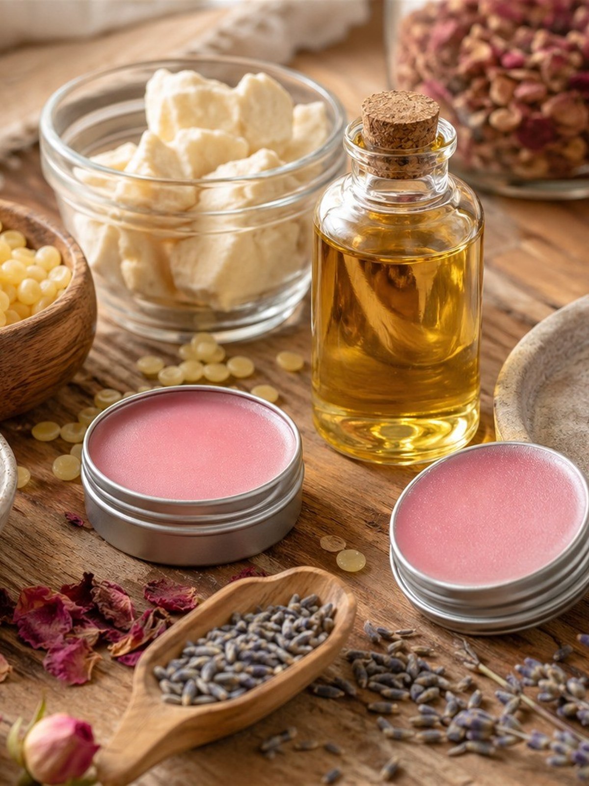 Rose Lavender Lip Balm Recipe