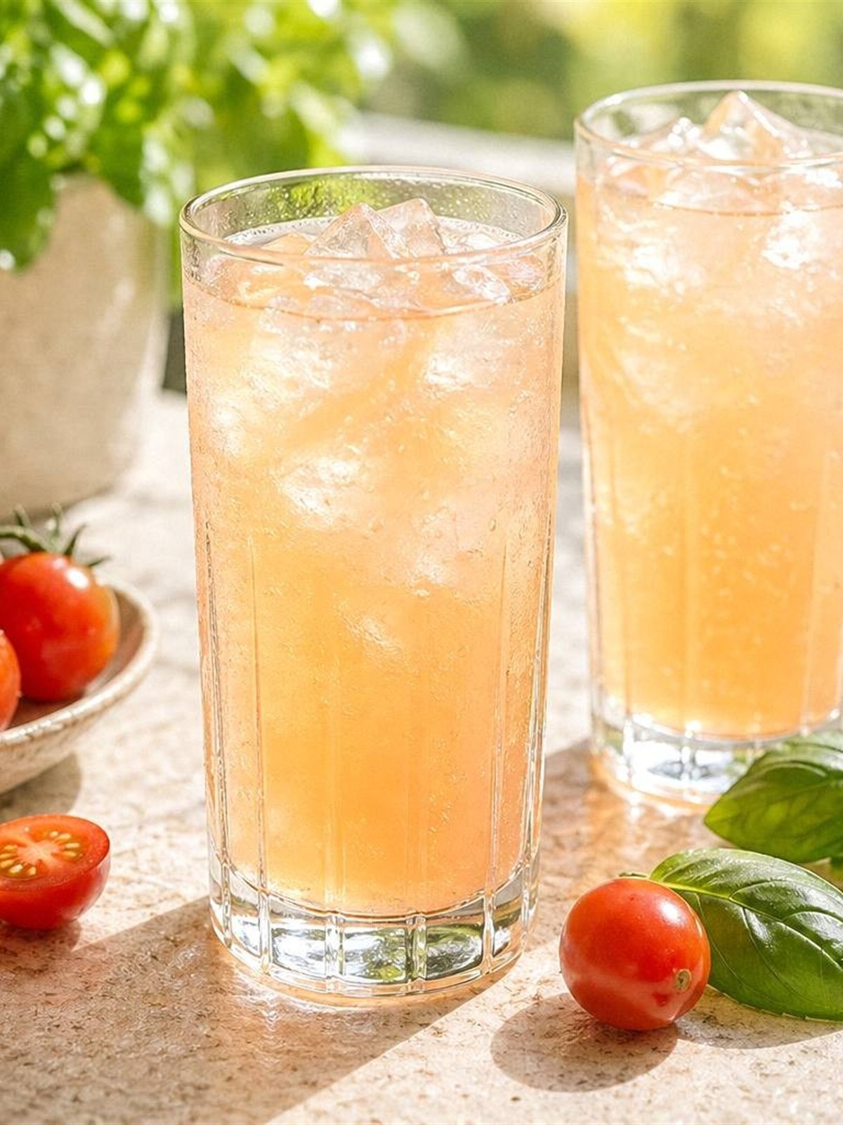 Tomato Basil Spritz for Summer