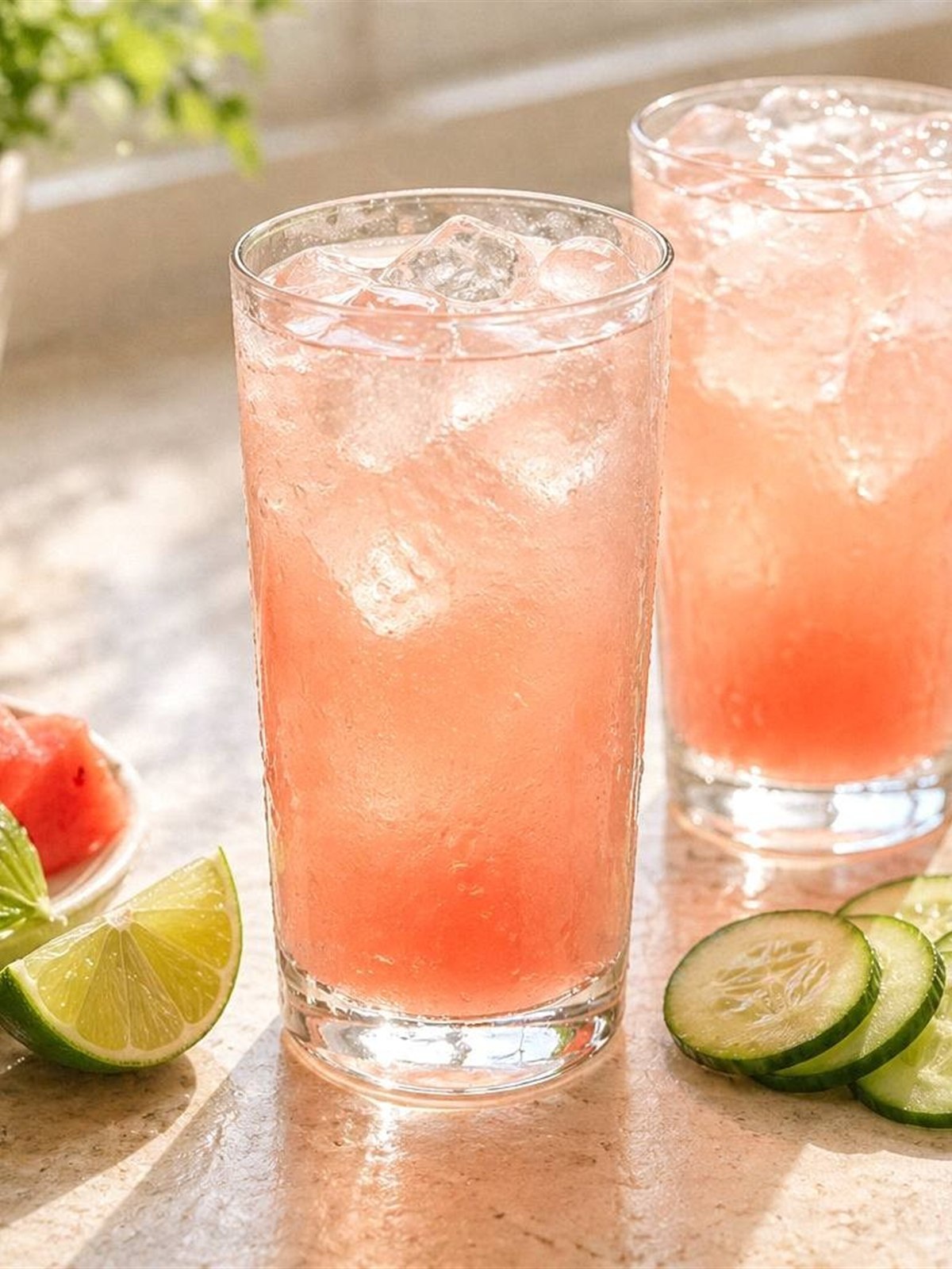 Watermelon Cucumber Mojito Spritz